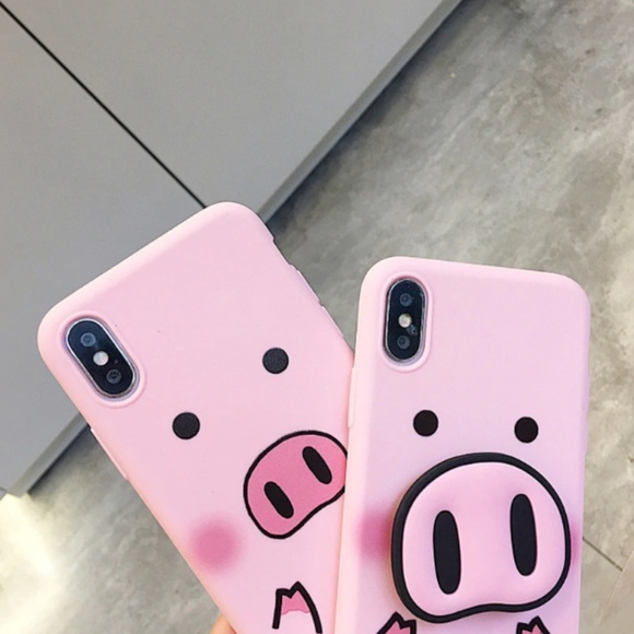 NEW iPhone Max/XR/X/XS/7/8/Plus Pig W/ Holder - Picture 4 of 6